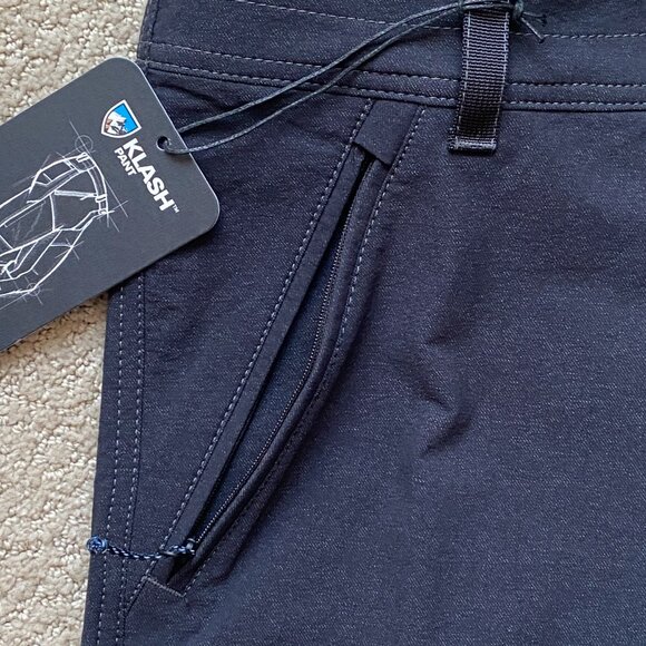 KUHL Klash Pant 30x34 Klassik Fit Abrasion Water Resistant Gotham Black Blue NWT - Picture 5 of 15